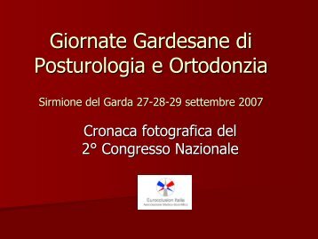 Giornate Gardesane di Posturologia e Ortodonzia - Eurocclusion Italia