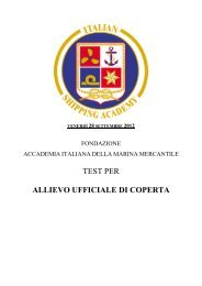 TEST con soluzione - Accademia Italiana Marina Mercantile