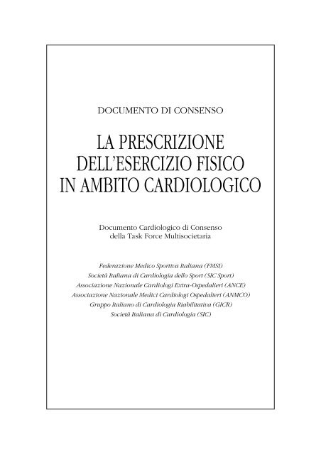 la prescrizione dell'esercizio fisico in ambito ... - Ambrosiafitness.It