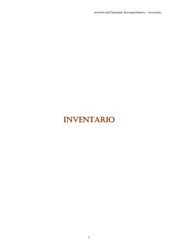 INVENTARIO INVENTARIO - Carte da legare