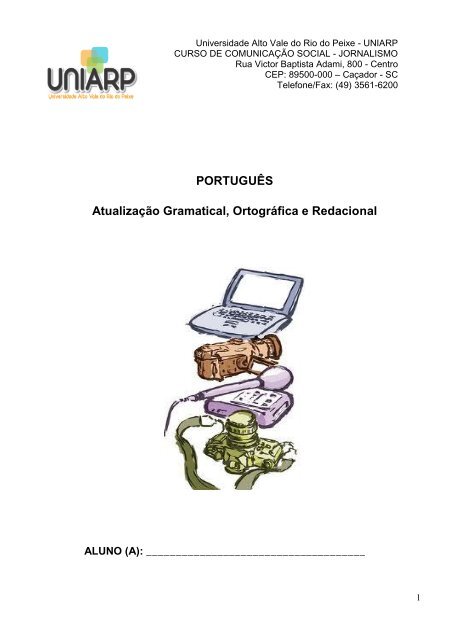 Exercícios - Particularidades Léxicas e Gramaticais