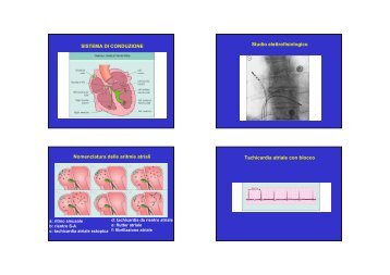 SISTEMA DI CONDUZIONE Studio elettrofisiologico Nomenclatura ...
