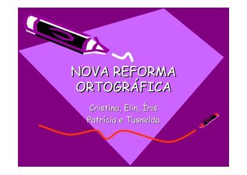 Nova Reforma Ortográfica
