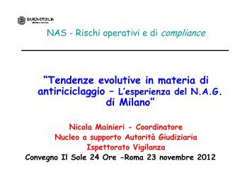 Nicola Mainieri - Associazione Italiana Istituti di Pagamento