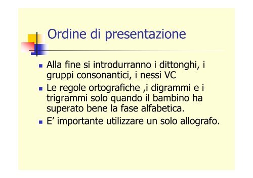 l'apprendimento dei processi di letto - Ufficio Scolastico di Reggio ...