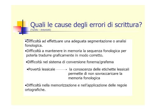 l'apprendimento dei processi di letto - Ufficio Scolastico di Reggio ...