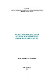 atuação fonoaudiológica no pré e pós-operatório em ... - CEFAC