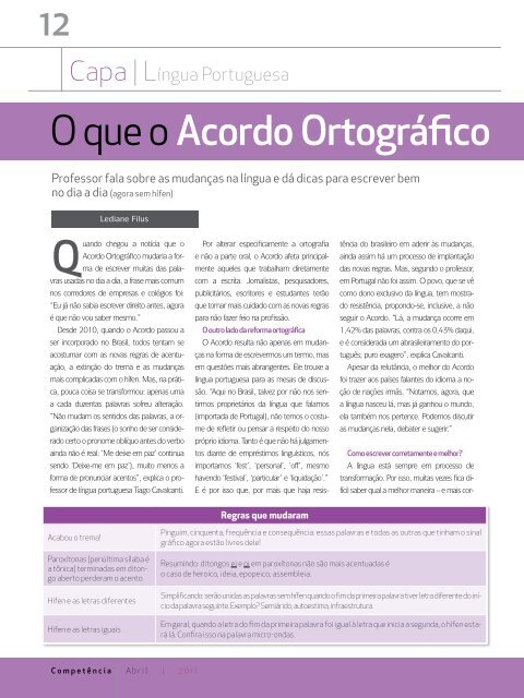 acordo ortográfico - Dohms Web