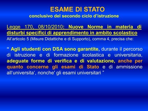 Dott. Gasperini (La didattica per i D.S.A.) - Liceo Scientifico Ulisse Dini