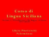 Il Siciliano Standard?!? - Libera Pluriversità Palermitana