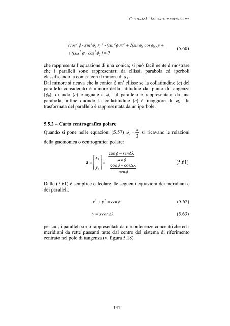 Cap.5 - Le carte di navigazione