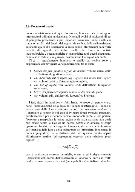 Cap.5 - Le carte di navigazione