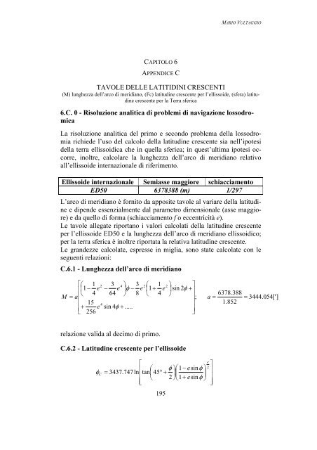 Cap.6 - Navigazione lossodromica e ortodromica