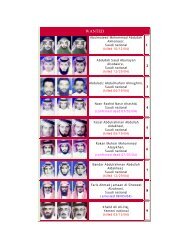 Most Wanted Poster: names and photos of 26 terrorist suspects ...