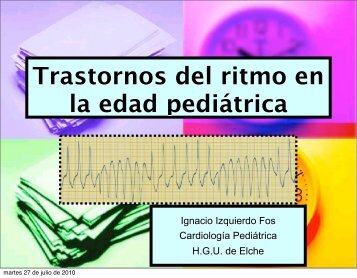 Trastornos del ritmo en Pediatría