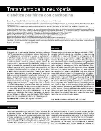 Tratamiento de la neuropatía - SciELO