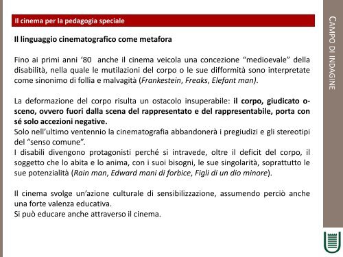 CORSO DI DIDATTICA E PEDAGOGIA SPECIALE - Università degli ...