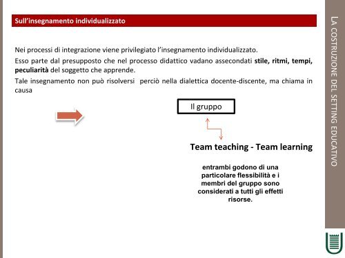 CORSO DI DIDATTICA E PEDAGOGIA SPECIALE - Università degli ...