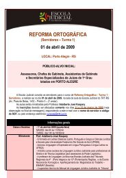 reforma ortográfica - Tribunal Regional do Trabalho da 4ª Região