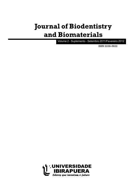 Journal of Biodentistry and Biomaterials Journal of Biodentistry and ...