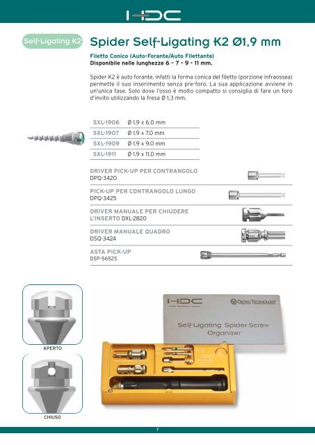 Sistema di mini viti per ancoraggio ortodontico - Orteam