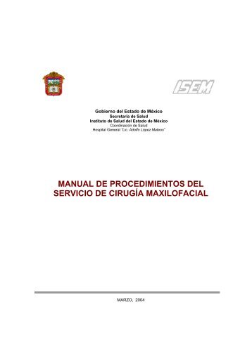 manual de procedimientos del servicio de cirugía maxilofacial