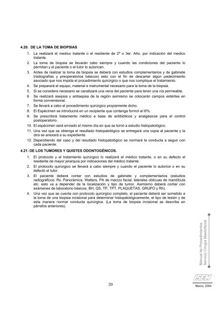 manual de procedimientos del servicio de cirugía maxilofacial