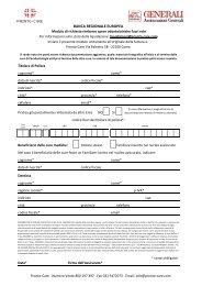 Modulo richiesta rimborso spese odontoiatriche Polizza ...