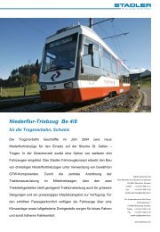 Gelenktriebwagen GTW 2- und 4-teilig f