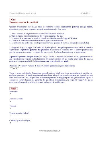 Elementi di Fisica e applicazioni Carlo Elce - Matematicamente.it