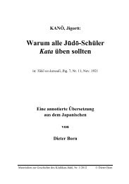 Jigoro Kano: Warum Kata? - Turnverein Garmisch 1868 eV