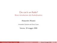 Che cos'è un fluido? - Breve introduzione alla fluidodinamica