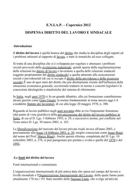 Dispensa in pdf - eniap