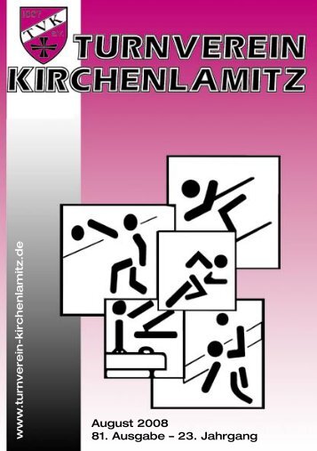 August 2008 81. Ausgabe - Turnverein Kirchenlamitz