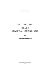 Guido Lonati, Gli archivi della Riviera Bresciana ... - Archivi del Garda