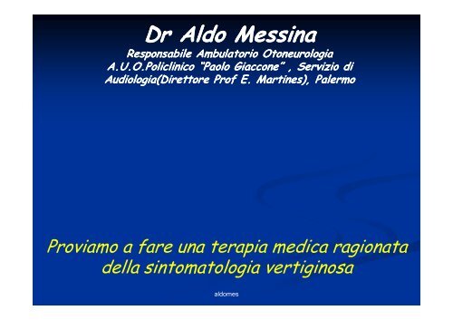 Dr Aldo Messina - Altervista