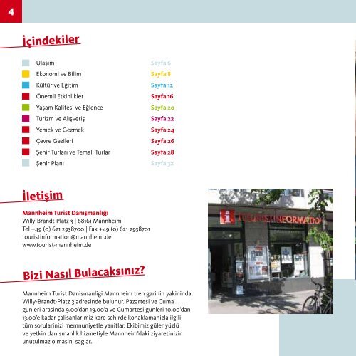 Mannheim. Karede. - Tourist Information Mannheim