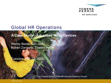 Global HR Operations - Towers Perrin