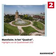 Mannheim. In het “Quadrat”. - Tourist Information Mannheim