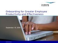 Onboarding for Greater Employee Productivity and ... - Towers Perrin