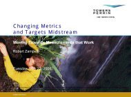 Changing Metrics and Targets Midstream - Towers Perrin