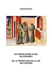 de perfectione vitae ad sorores de la perfection de la vie aux soeurs