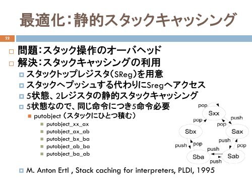 高 速 な RUBY 用 仮 想 マシン の 開 発