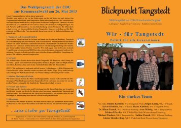 Blickpunkt - CDU Tangstedt