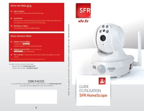 Guide d'utilisation du SFR HomeScope - Assistance SFR