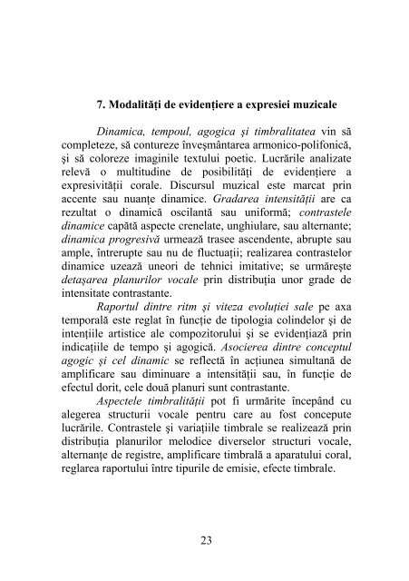 colindul în creaţia corală românească - Universitatea de Arte ...