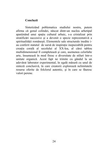 colindul în creaţia corală românească - Universitatea de Arte ...