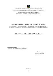 rezumat teză de doctorat - Universitatea de Arte 