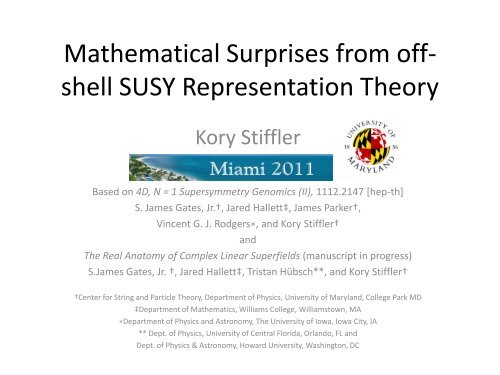Mathematical Surprises from off- shell SUSY Representation Theory