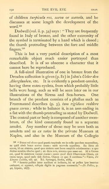 The evil eye. An account of this ancient and wide spread superstition